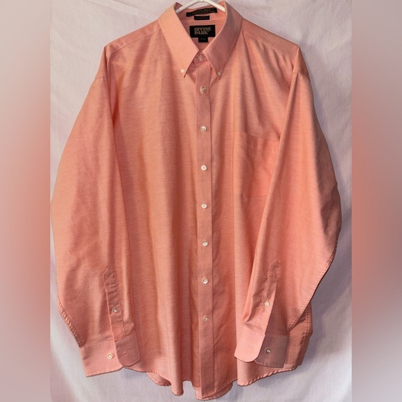 Irvine Park Other - Casual Peach Button Down Shirt with Classic Collar